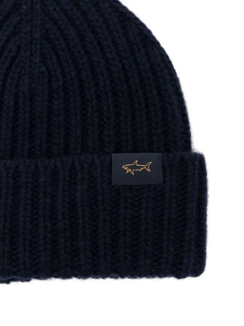 Navy Blue Logo Beanie Hat 2