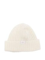 White Logo Beanie Hat 1
