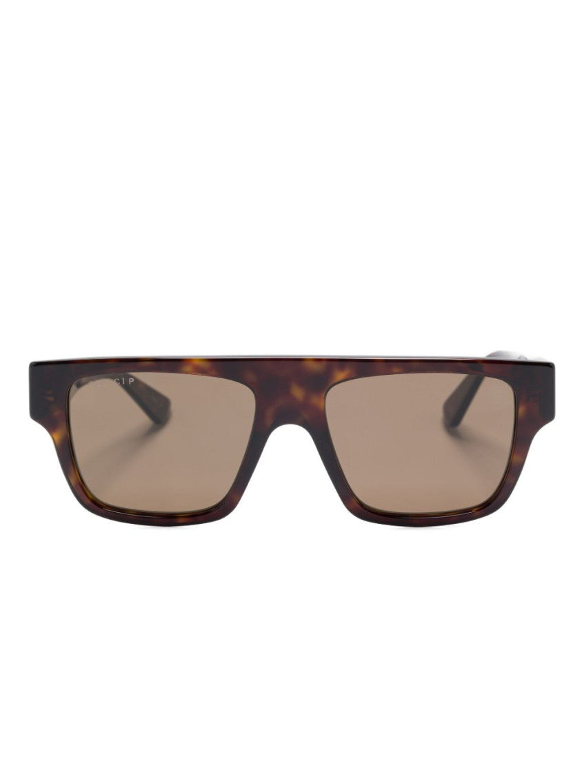 Brown Rectangular Sunglasses 1