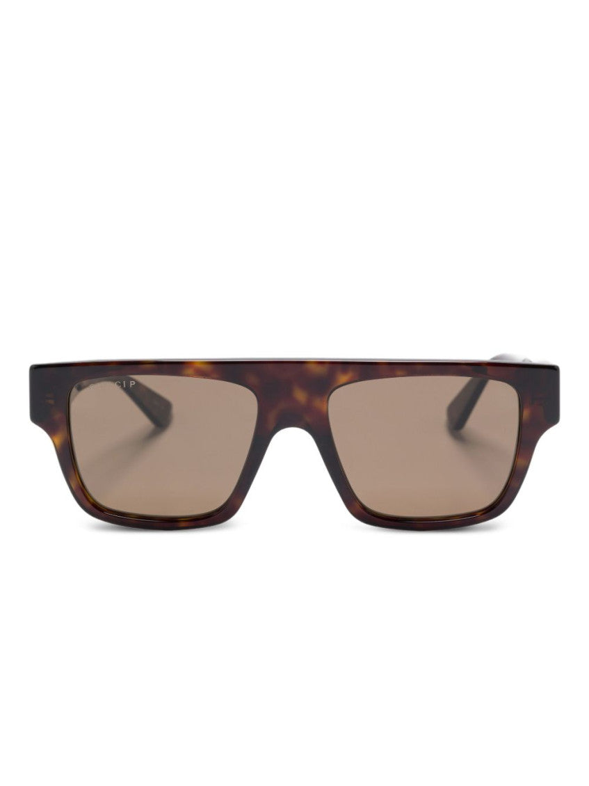 Brown Rectangular Sunglasses 4