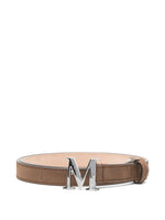 Brown Logo Buckle Belt 1