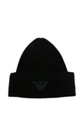 Black Logo Beanie Hat 1