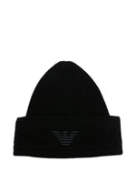 Black Logo Beanie Hat 1