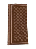 Brown Logo Scarf 1