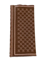 Brown Logo Scarf 1