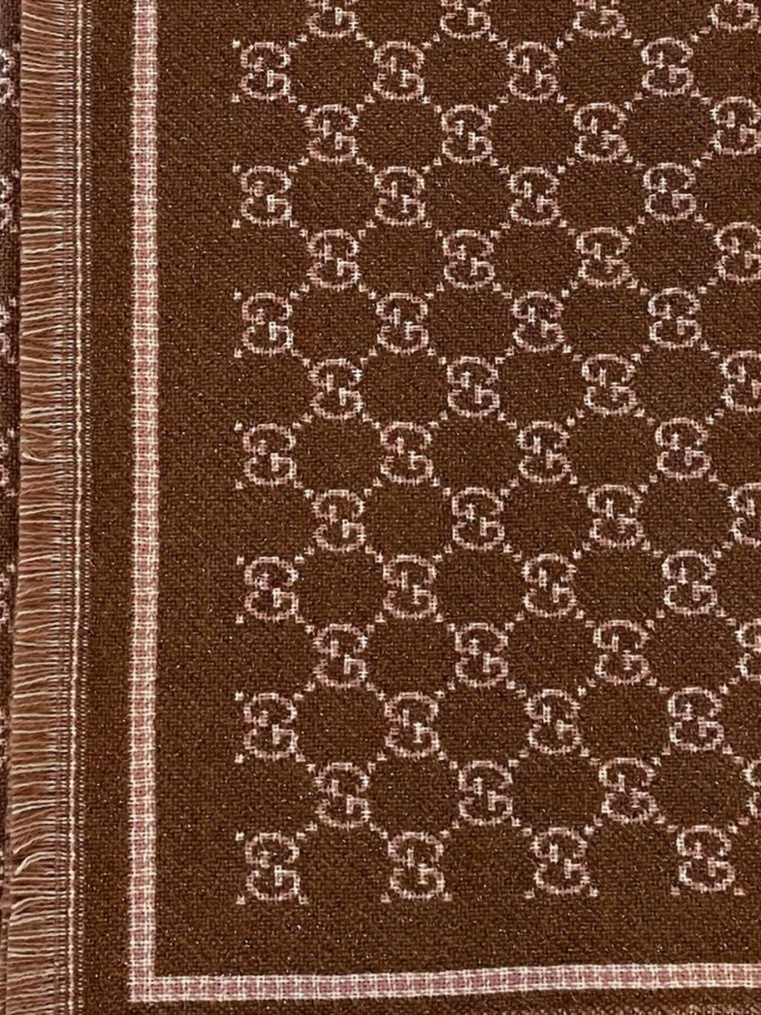 Brown Logo Scarf 2