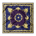 Navy Blue Barocco Printed Scarf 1
