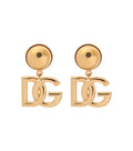 Golden Logo Drop Earrings 1