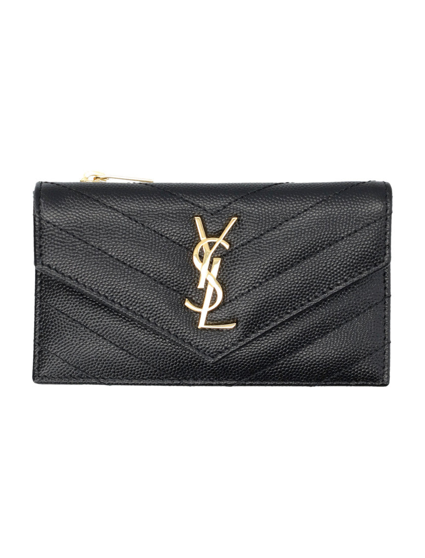 Black Signature Quilted Wallet 1