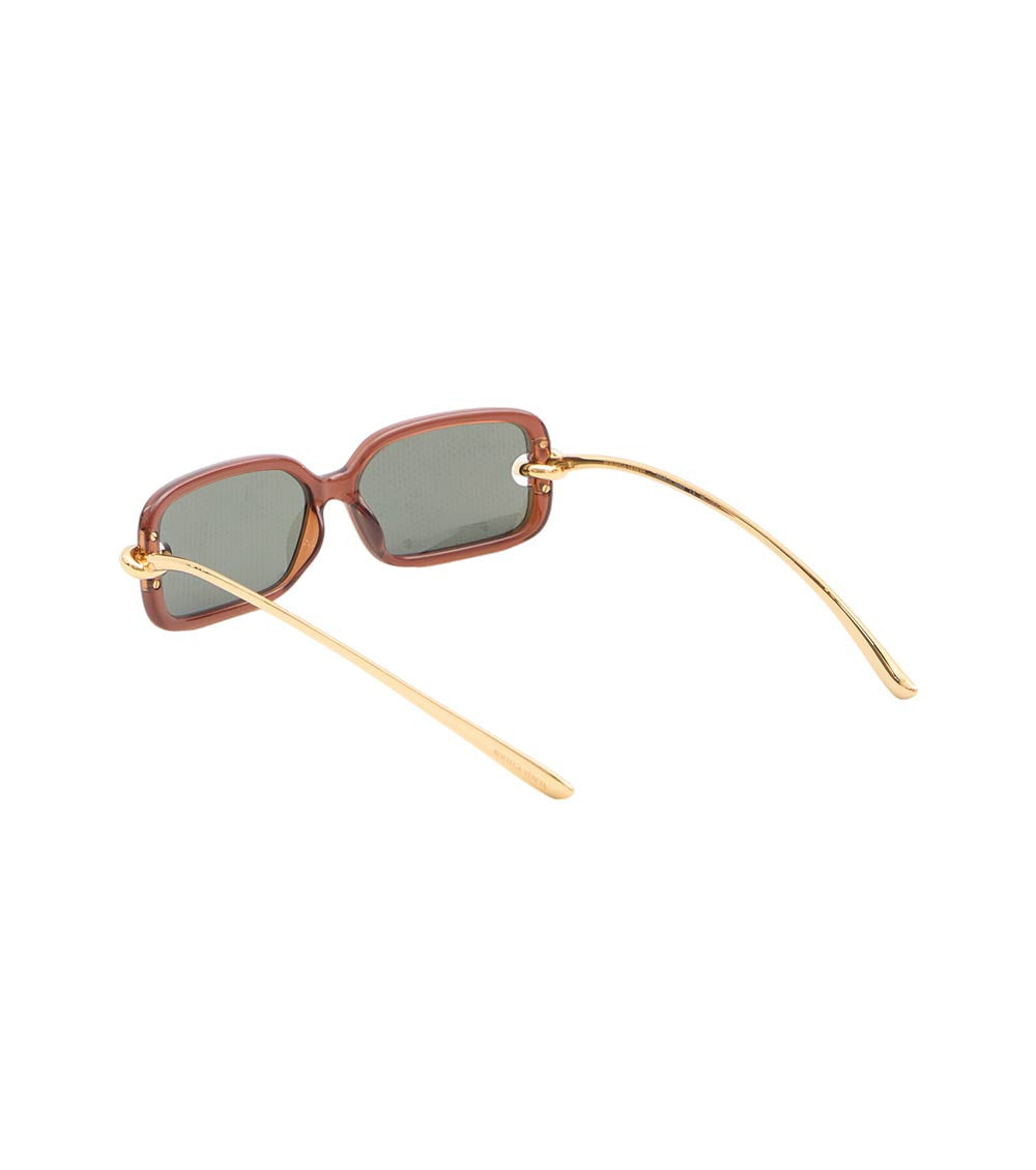 Brown Knot Rectangular Sunglasses 2