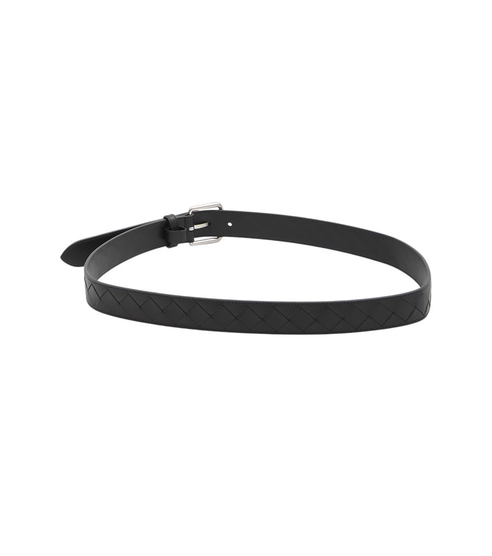 Black Intrecciato Buckle Belt 2