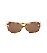 Brown Knot Aviator Sunglasses 1