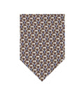 Brown Gancini Logo Tie 1