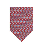 Red Gancini Logo Tie 1