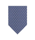 Blue Gancini Logo Tie 1