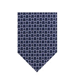 Blue Gancini Logo Tie 1