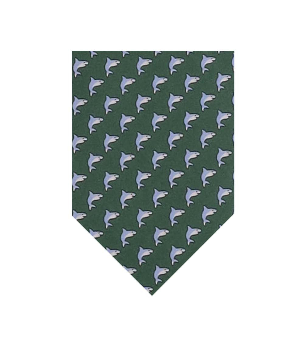 Green Animal Print Tie 1