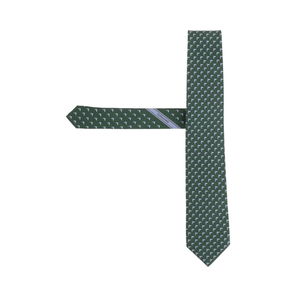 Green Animal Print Tie 2