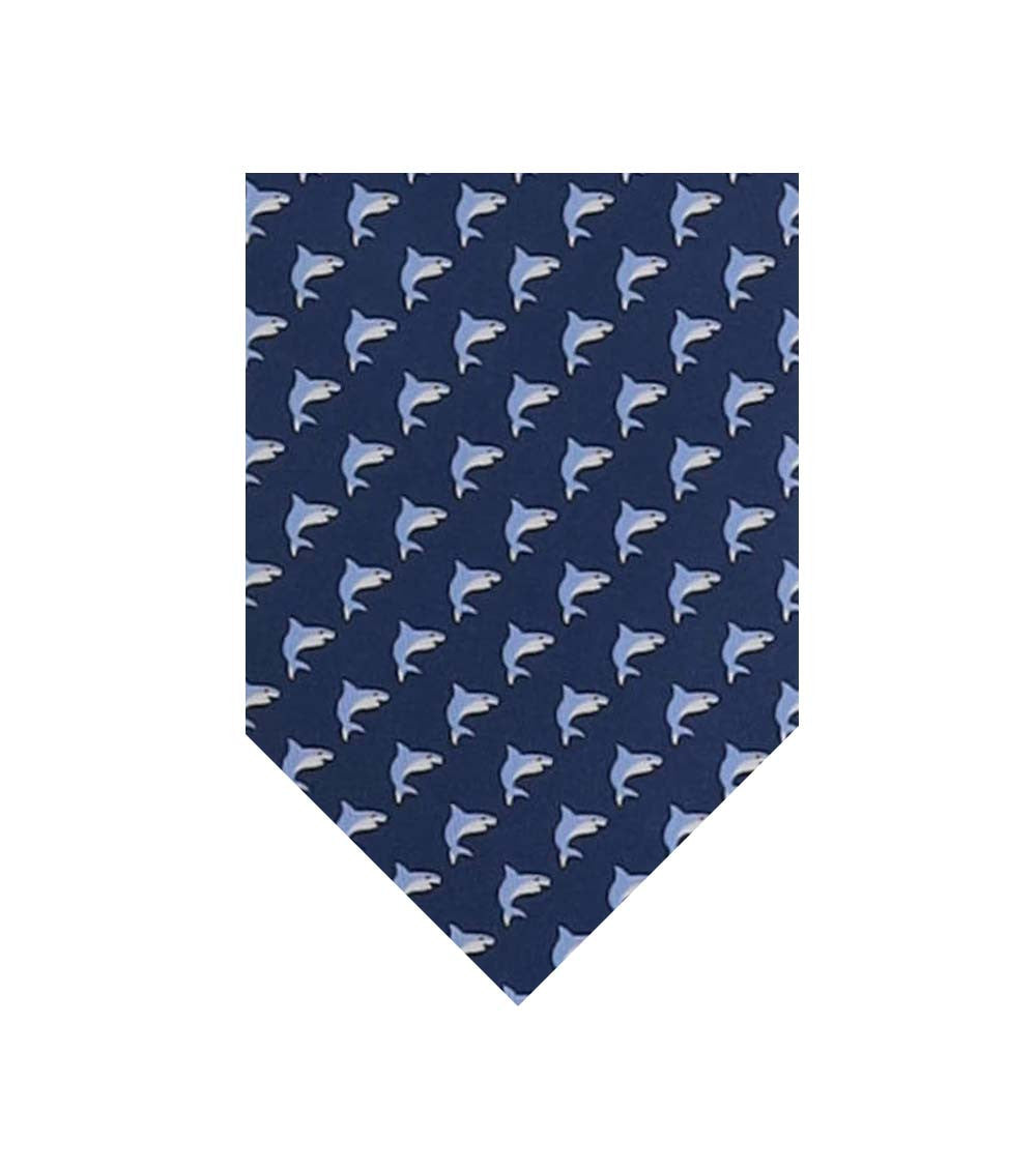 Blue Animal Print Tie 1