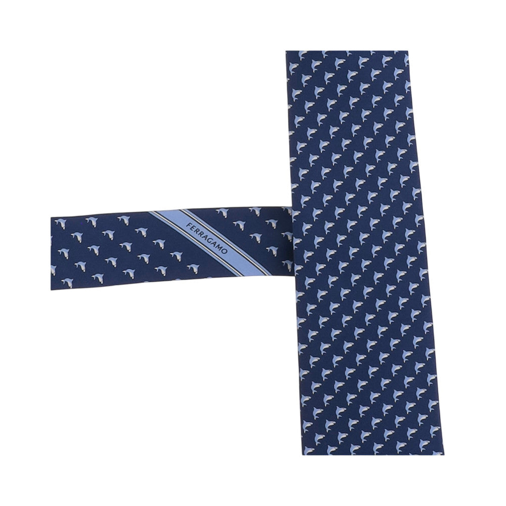 Blue Animal Print Tie 3