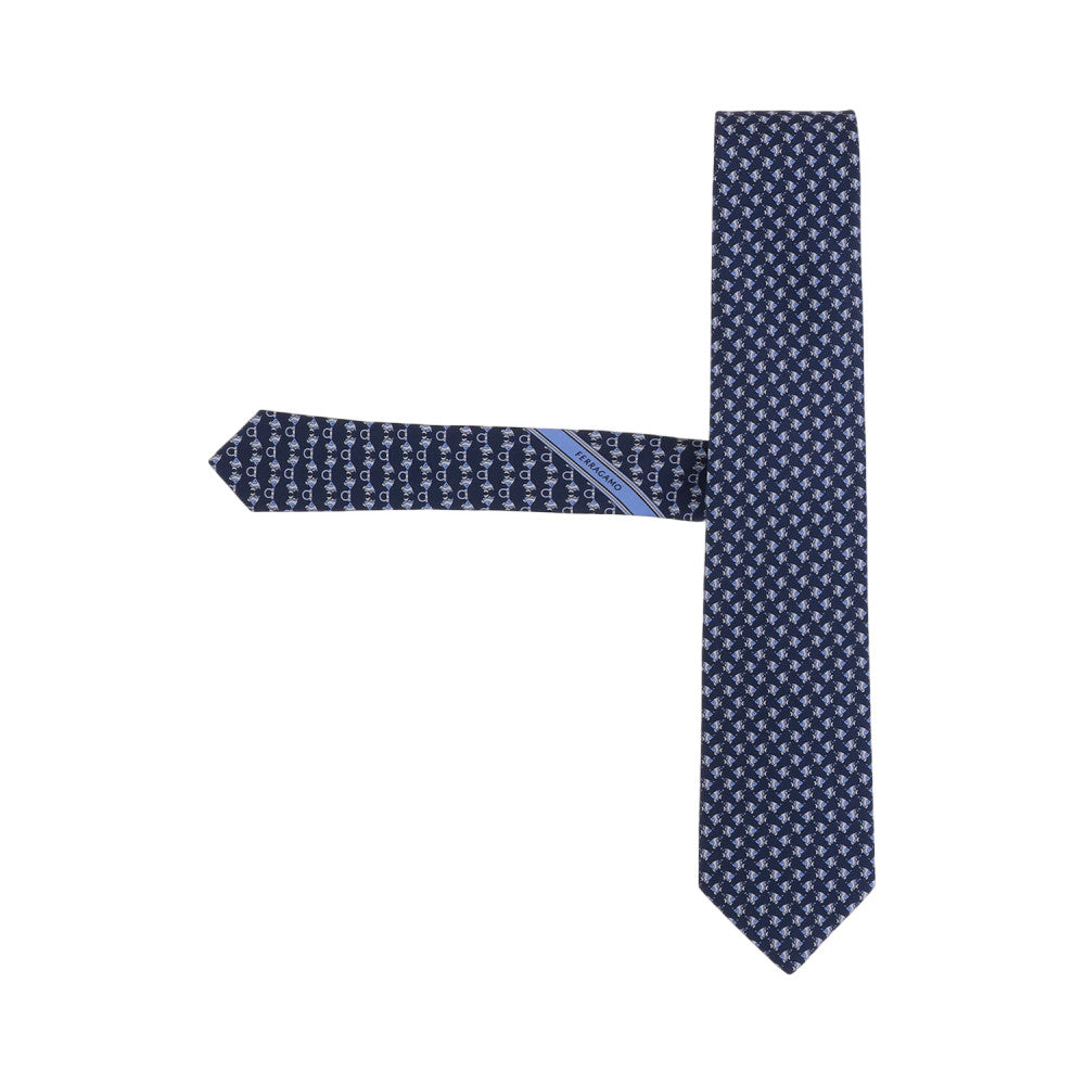 Blue Graphic Print Tie 2