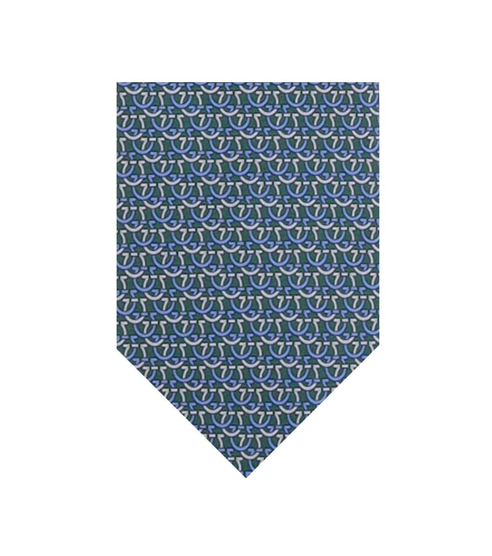 Green Gancini Logo Tie 1