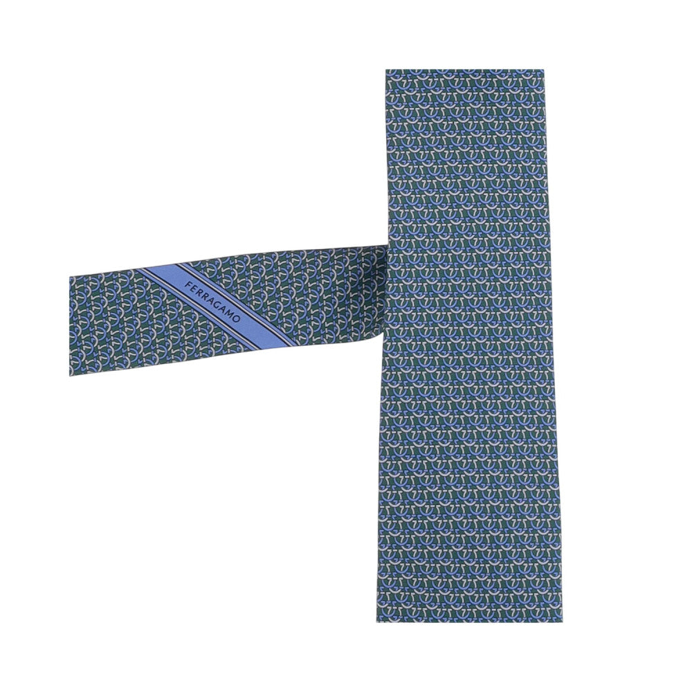 Green Gancini Logo Tie 3