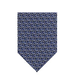 Blue Gancini Logo Tie 1