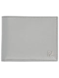 Grey Solid  Logo Wallet 1