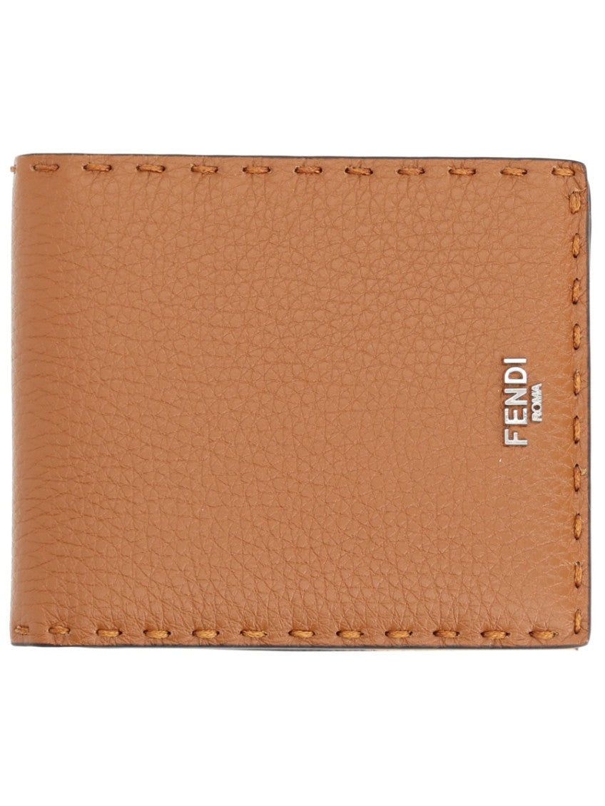 Brown Selleria Textured Wallet 1