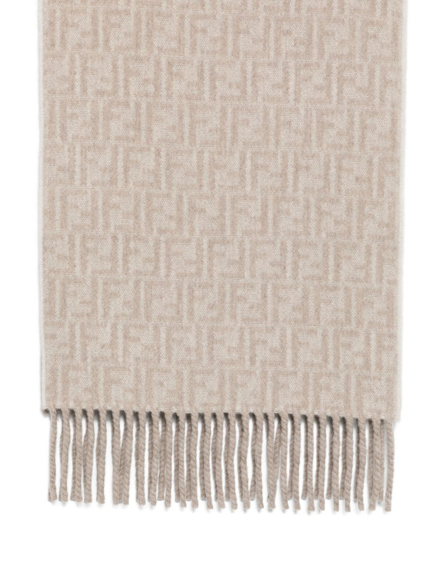Beige FF Logo Scarf 1