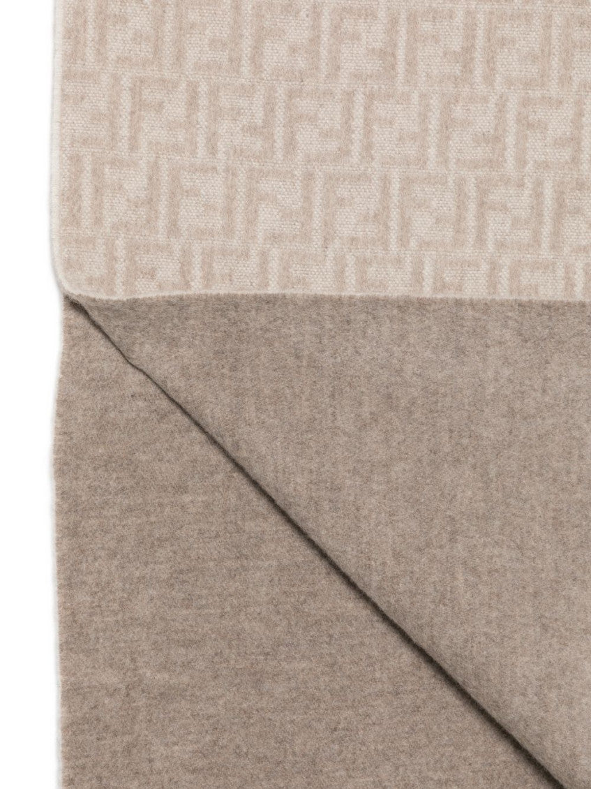 Beige FF Logo Scarf 3