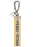 Beige Tape Logo Key Holder 1