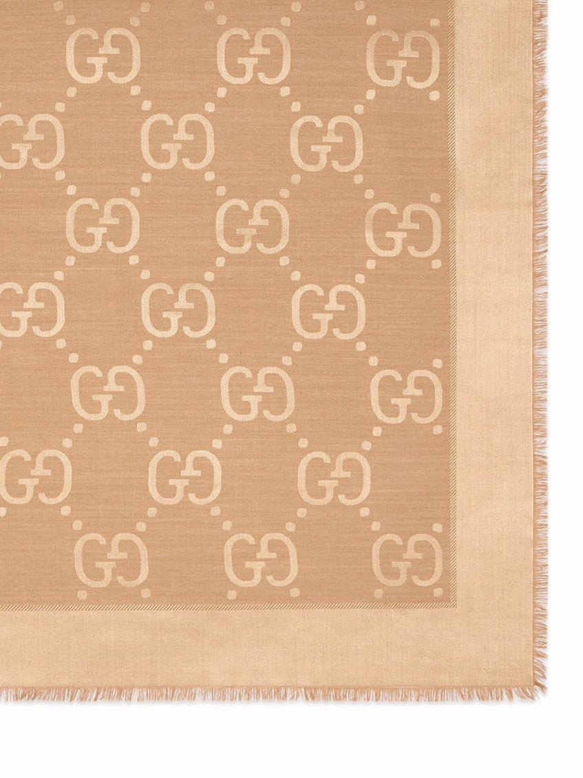 Brown Signature Logo Scarf 2