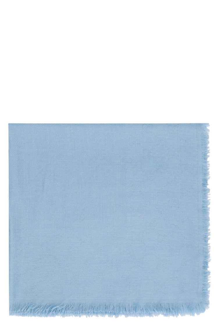 Light Blue Signature Logo Scarf 1