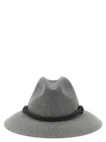 Grey Felt Solid Fedora Hat 1