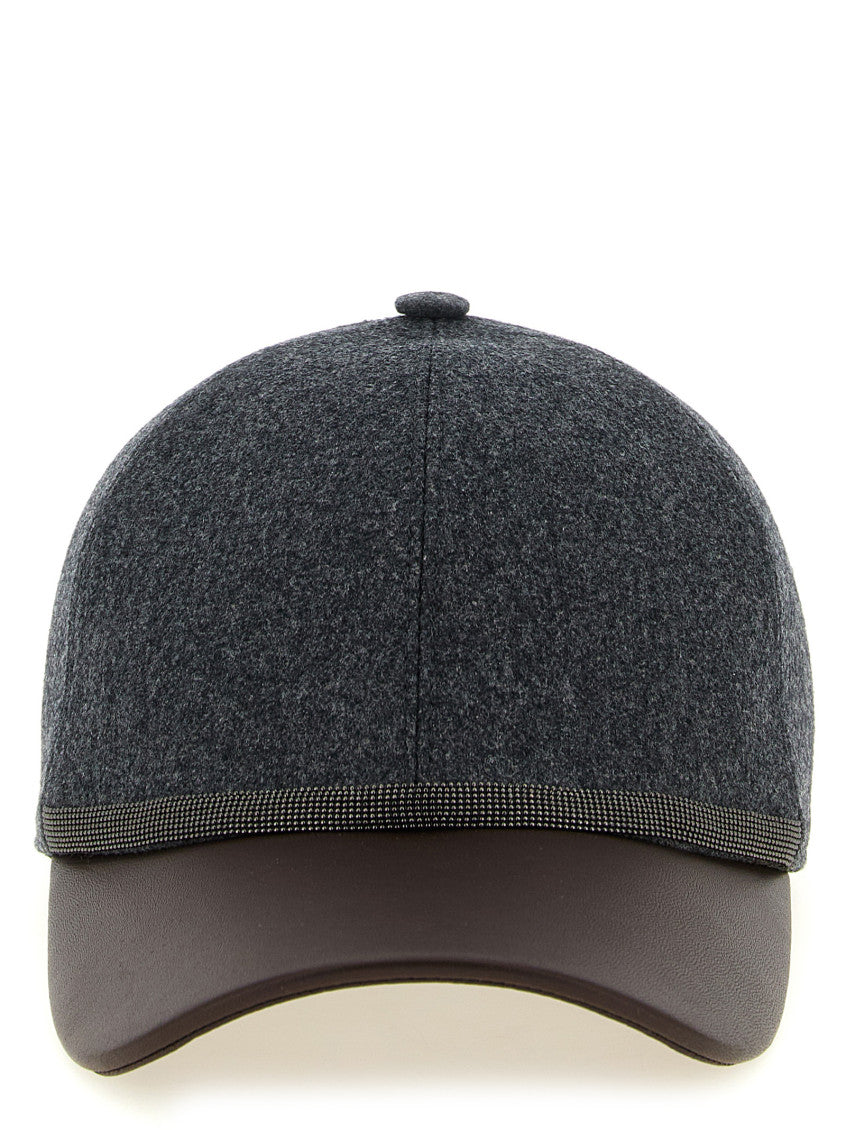 Grey Solid Baseball Cap 1