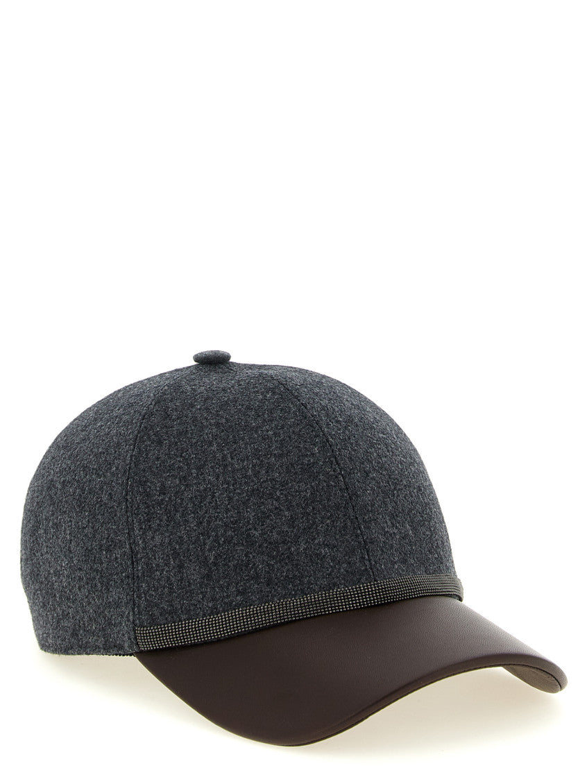 Grey Solid Baseball Cap 2