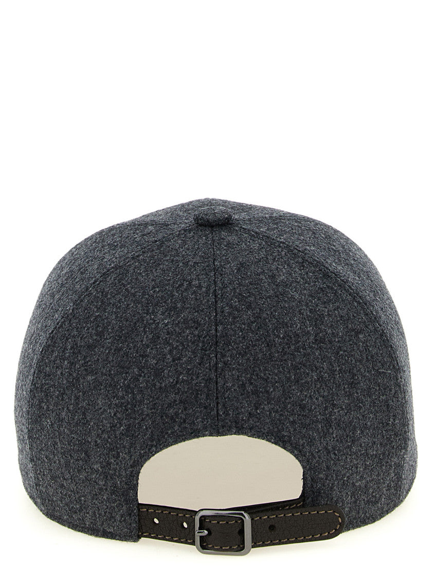 Grey Solid Baseball Cap 3
