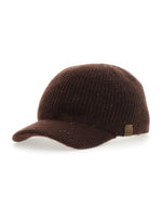 Brown Knitted Baseball Cap 1