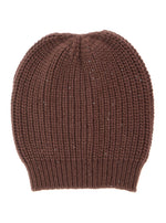 Brown Knitted Beanie Cap 1
