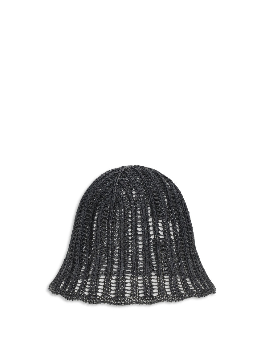 Black Techno Woven Bucket Hat 1