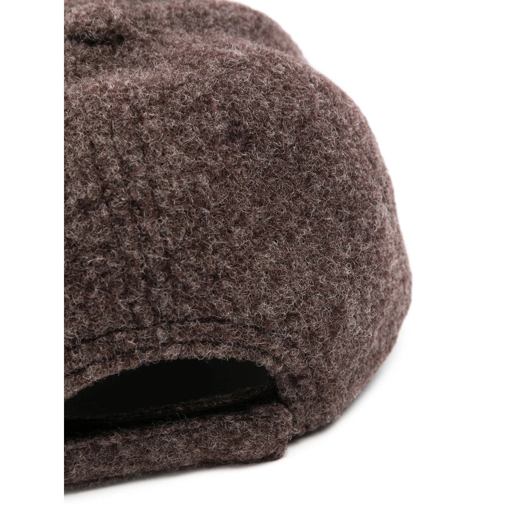Brown Textured Baseball Cap 2