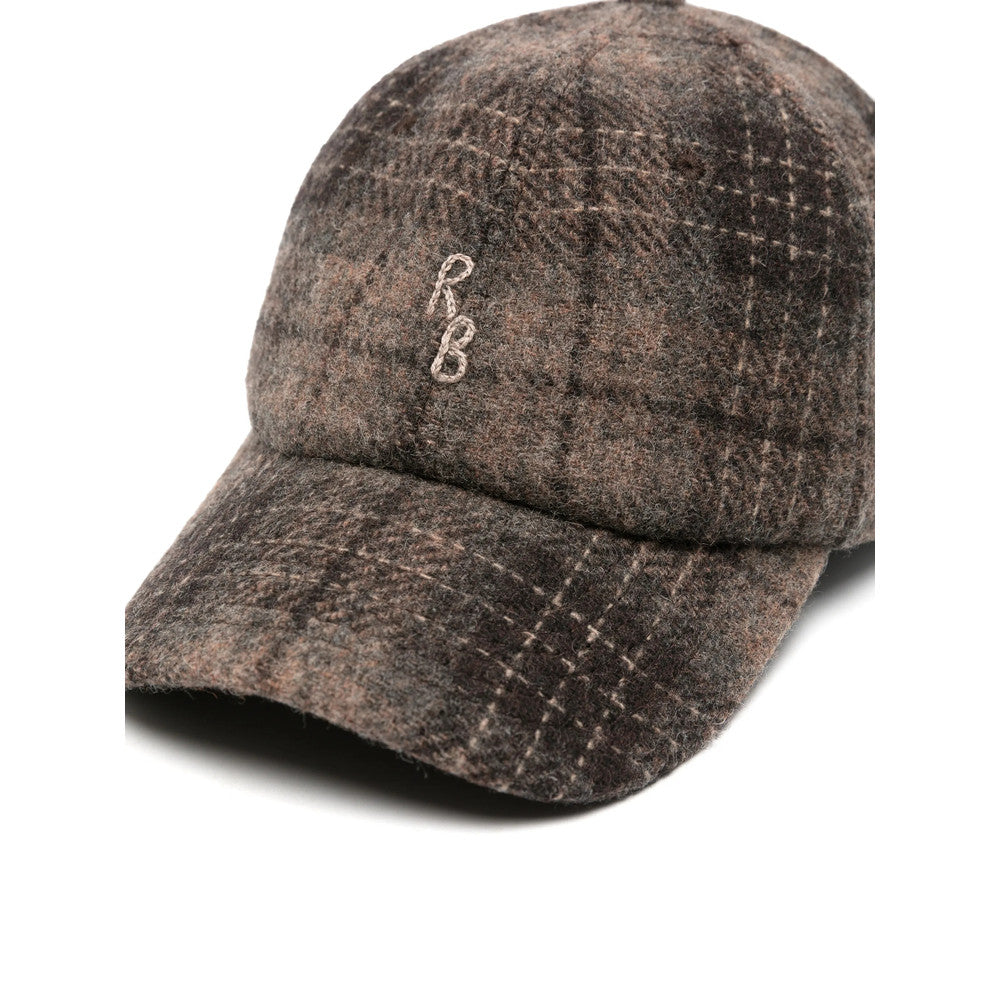 Brown Checks Baseball Cap 3