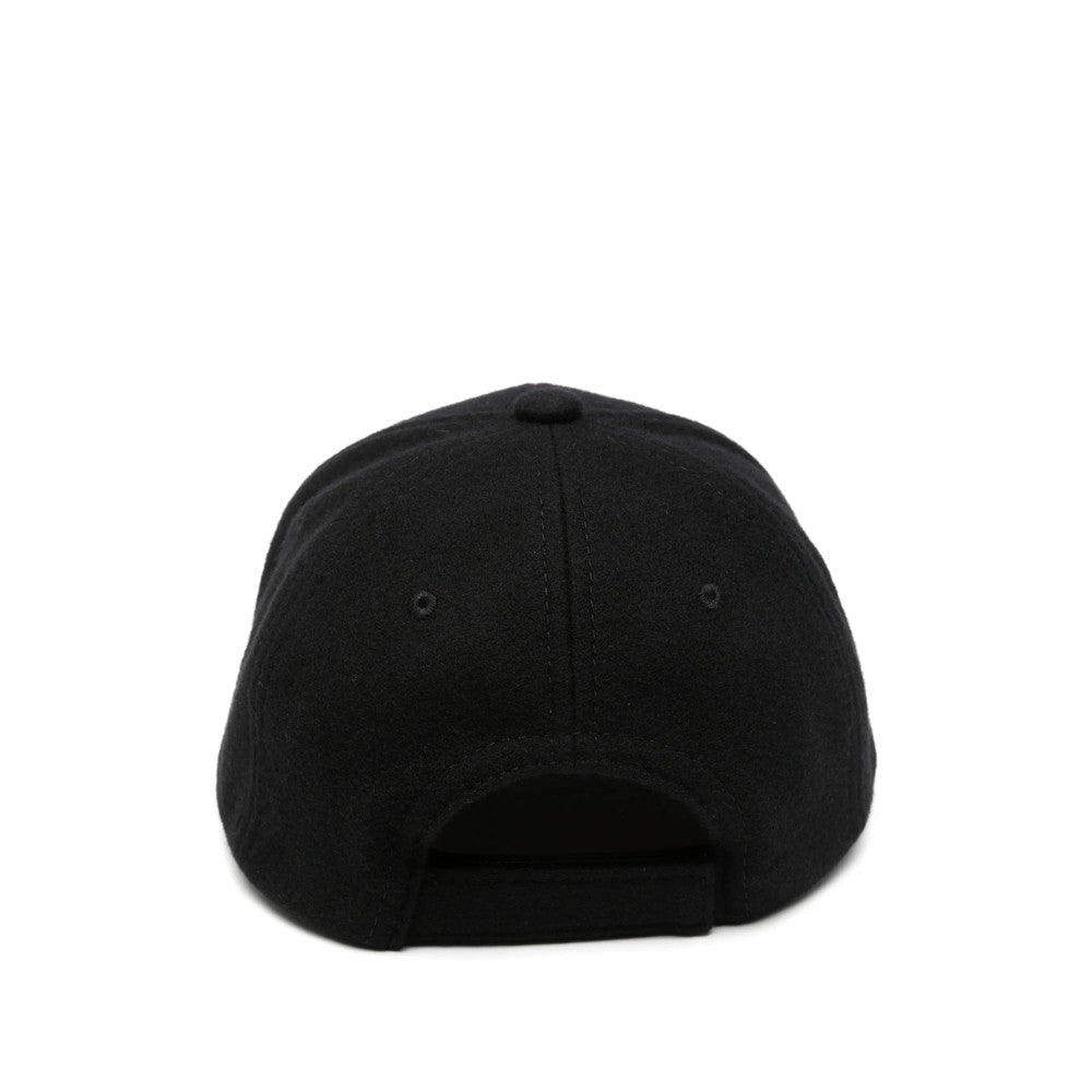 Black Solid Baseball Cap 2