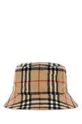 Beige Signature Checks Bucket Hat 1