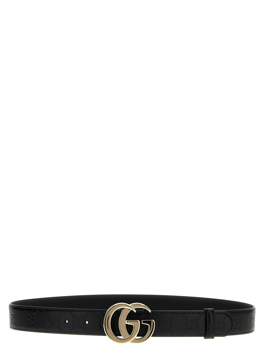 Black Logo Buckle Belt 1