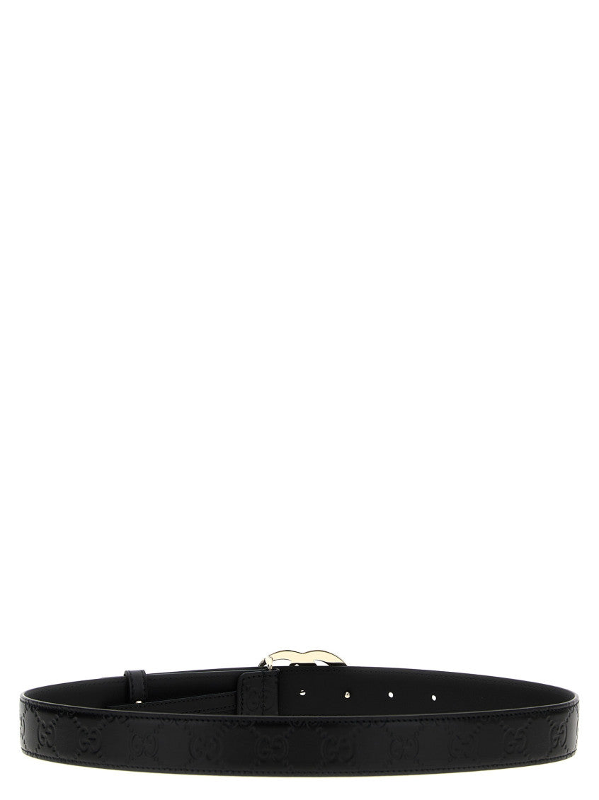 Black Logo Buckle Belt 2