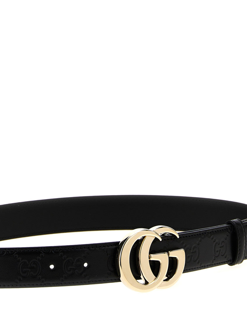 Black Logo Buckle Belt 3
