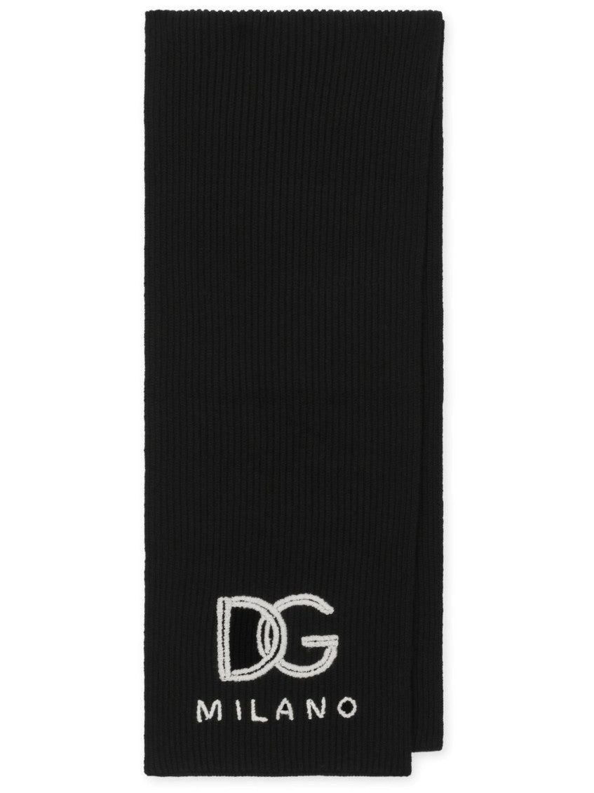 Black Wool scarf 1